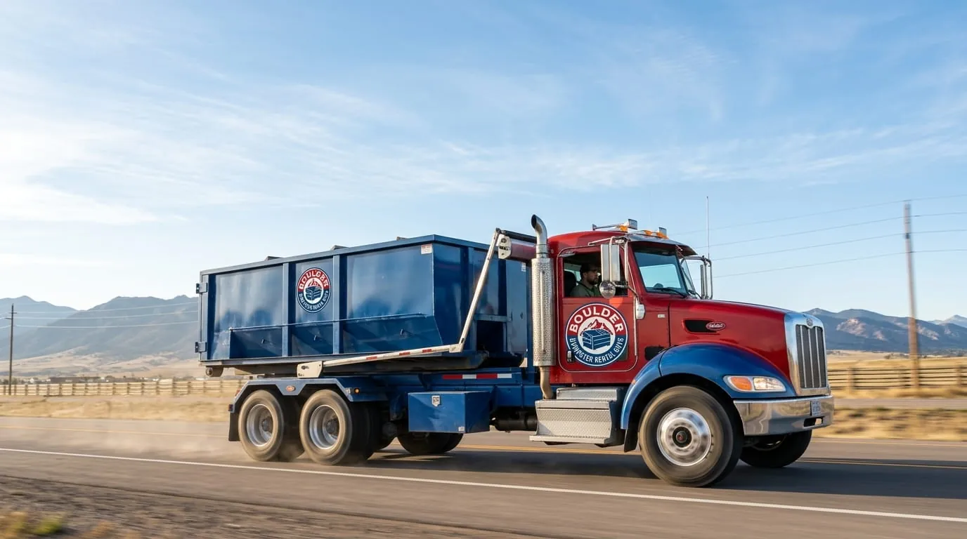 Range of dumpster sizes from Boulder Dumpster Rental Guys in Boulder, CO